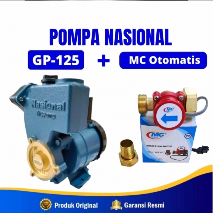 Pompa air NASIONAL pendorong 125watt boster Pump