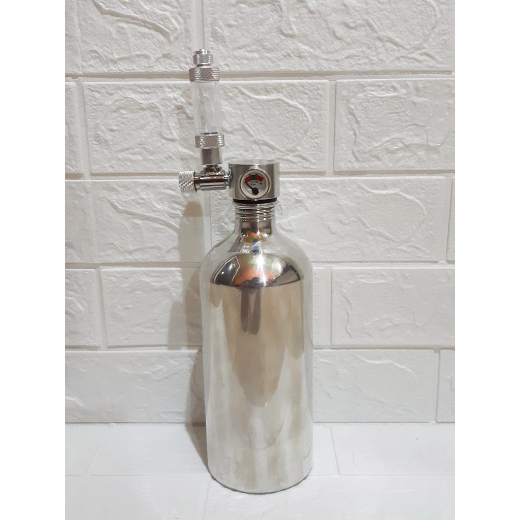 Tabung Co2 Aquascape Aluminium Fullset Anti Karat Terbatas