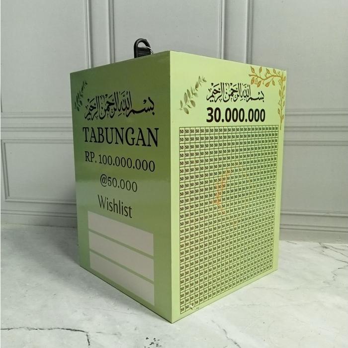 TERBARU Celengan Jumbo Besar Targer Kunci Gembok Termurah Tempat Nabung Uang Celengan Besar Bahan