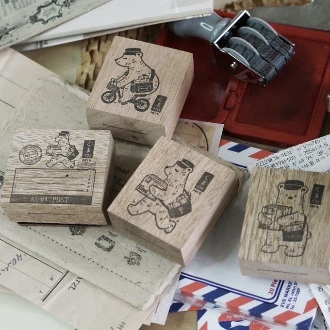 

Black Milk Project Rubber Stamp - Kuma . Postal . Mini Kuma
