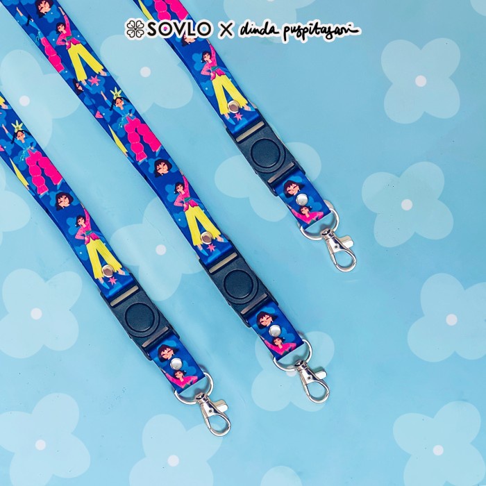 

READY STOK SOVLO X DINDA PUSPITASARI - TALI GANTUNGAN LANYARD ID CARD + CASE READYY