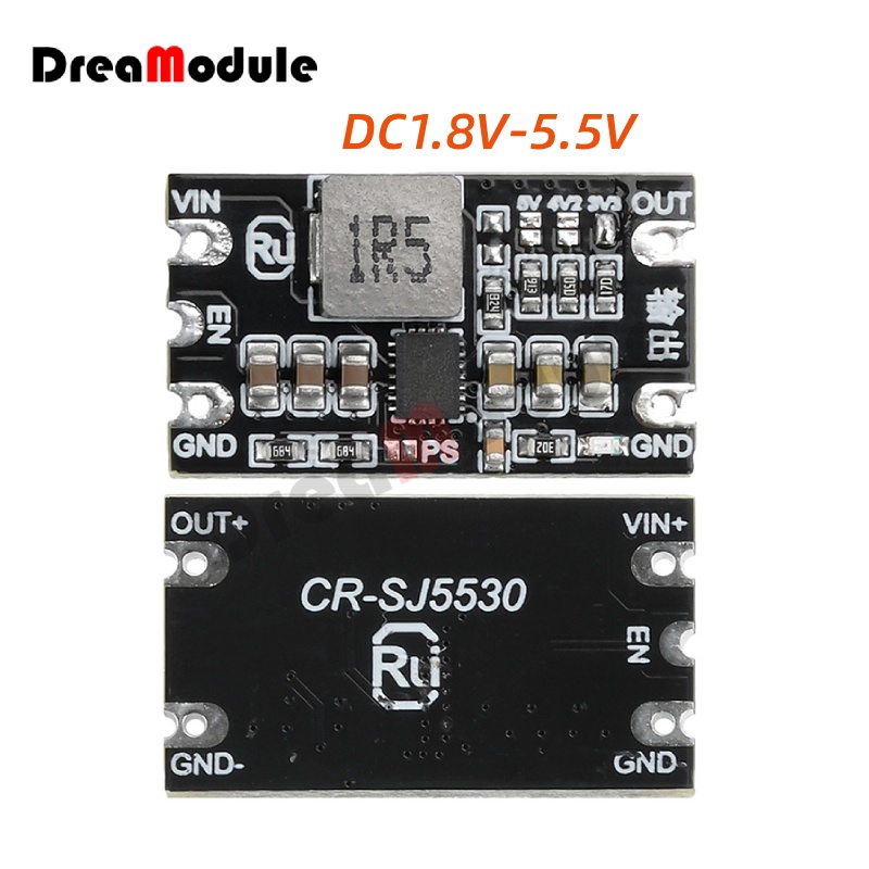 1Pcs DC-DC Buck And Boost Module 1.8-5.5V to 3.3V4.2V5V3A Voltage Regulator Output Low Ripple Boost 