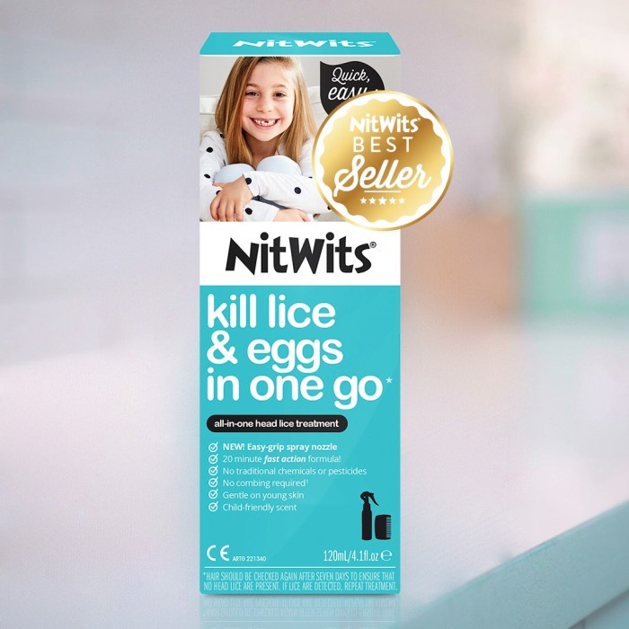 Nitwits All In One Head Lice Solution 120Ml Original Terlaris