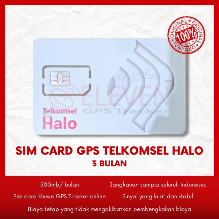SIM CARD GPS HALO KARTU GPS KARTU Telkomsel HALO