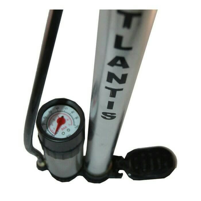JTTOP" POMPA BAN SEPEDA DAN MOTOR MERK ATLANTIS ALLOY POMPA TANGAN MANUAL