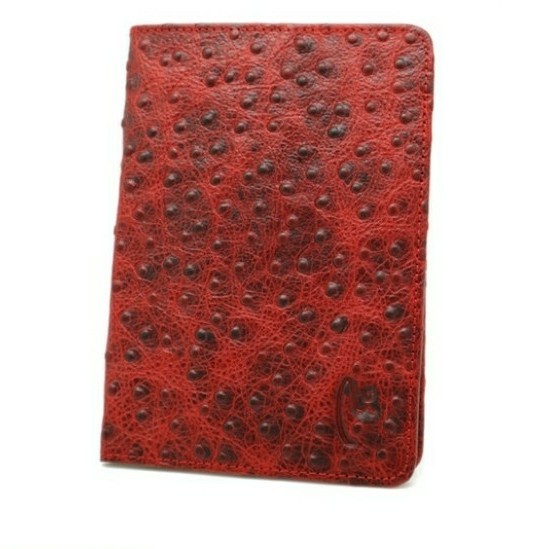 HOT SALE Sampul Passport Kulit Asli Original - Maroon Ostrich