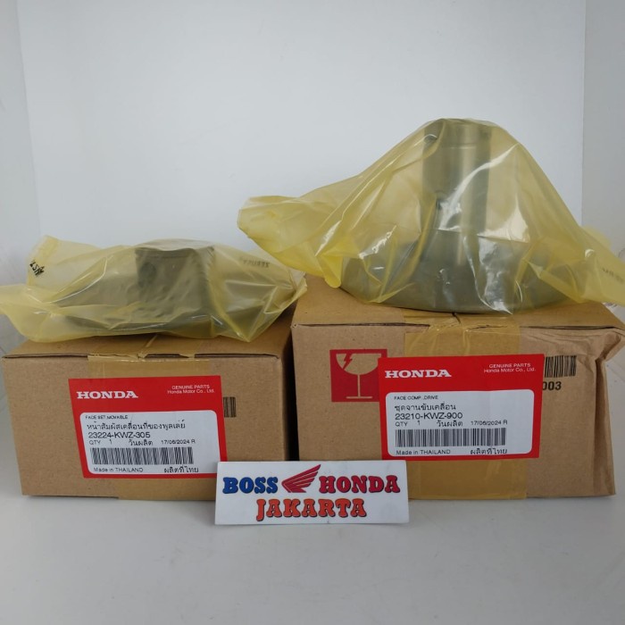 Sparepart Revo At : 23210-Kwz-900 / 23224-Kwz-305 1 Set Pully Cowo Cewe Revo At / Puli Cowo Cewe