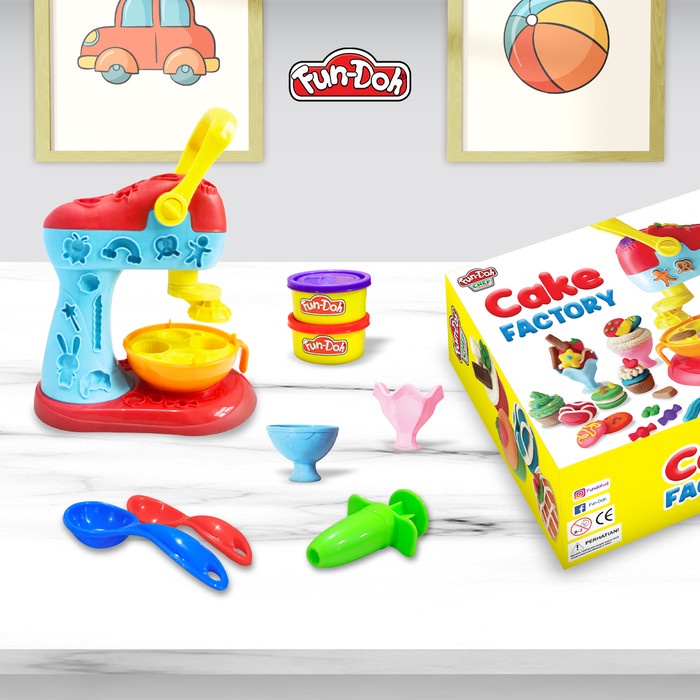 [deloth] - Fundoh Cake Factory - Mainan Anak - Mainan Lilin - Mainan Edukasi