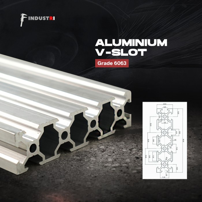 Aluminium profile V Slot 2080 Aluminium CNC Track T slot conveyor