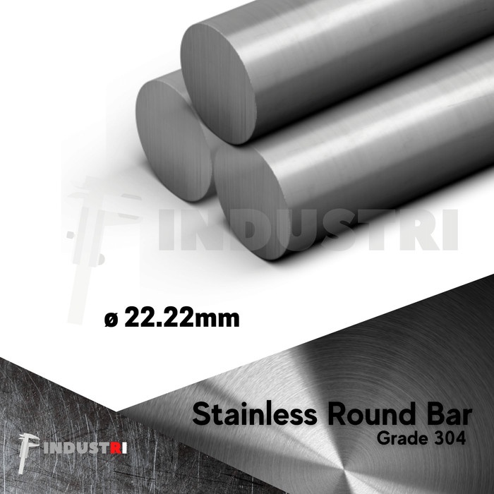AS SUS 304 diameter 22.22mm (7/8 inch) AS besi stainless per 1 cm