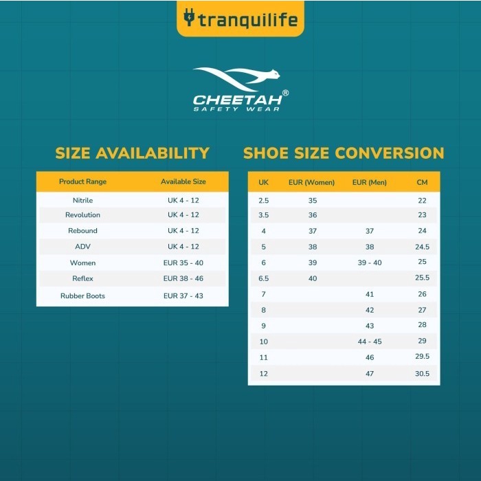 Cheetah Safety Shoes Revolution 3180H Cheetah Revolution Safety Shoes