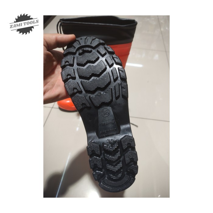 sepatu boots safety krisbow orange