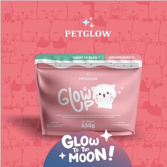 Vitamin Bulu Vitamin Rontok Bulu Kucing Glow Up Petglow