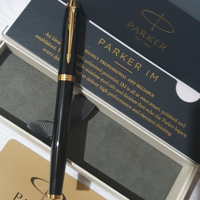 

Ready Pulpen Parker Original Im New Lq Black Gt Roller Ball Free Grafir Nama Stationery