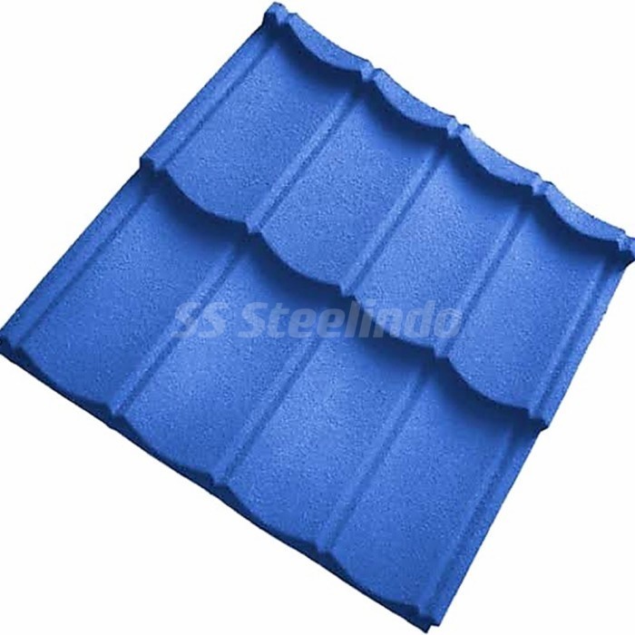 BahanBangunan- ATAP BAJA RINGAN GENTENG METAL PASIR 2X4 HITAM MERAH HIJAU BIRU COKLAT