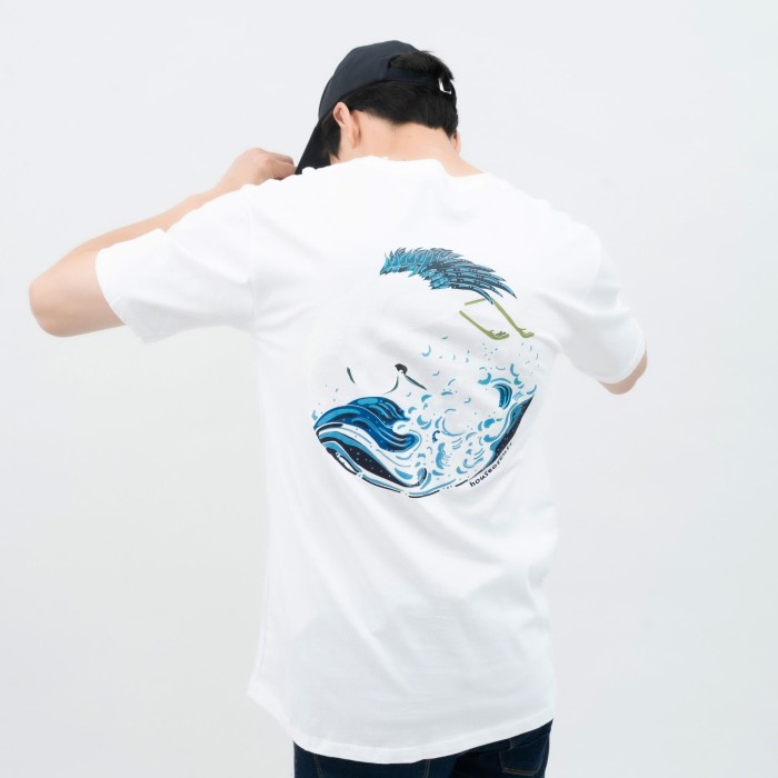 HOUSEOFCUFF T-SHIRT KAOS PUTIH MOTIF BANGAU LAUT TERSEDIA SIZE S-4XL