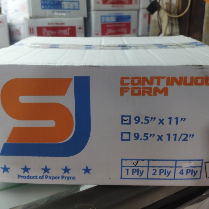 

Barang Terlaris Kertas Countinous Form 1 Ply..9.5 X 11 Cod