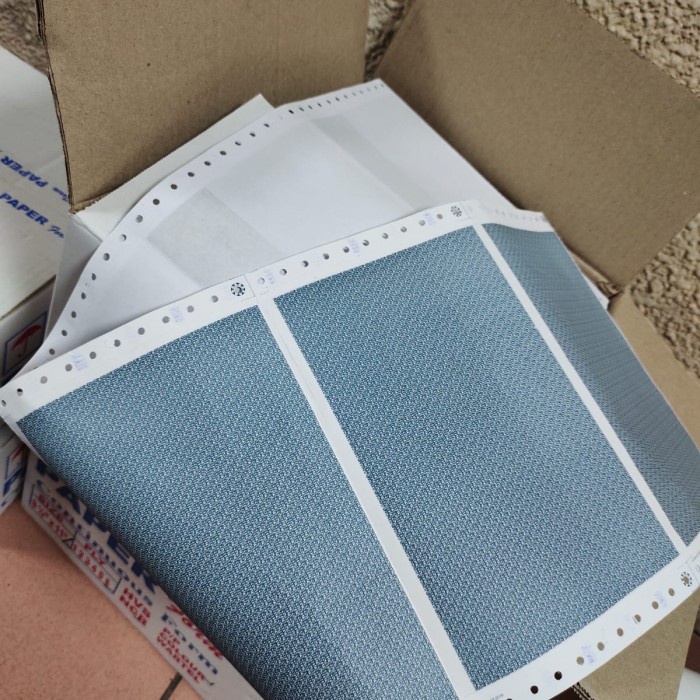 

Produk Viral Continuous Form Slip Gaji 3 Ply / Kertas Computer Slip Gaji 3 Ply Packing Aman