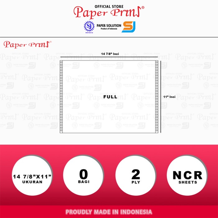 

Viral Paperpryns Kertas Continuous Form 2Ply Ncr 14 7/8" X 11" Packing Aman