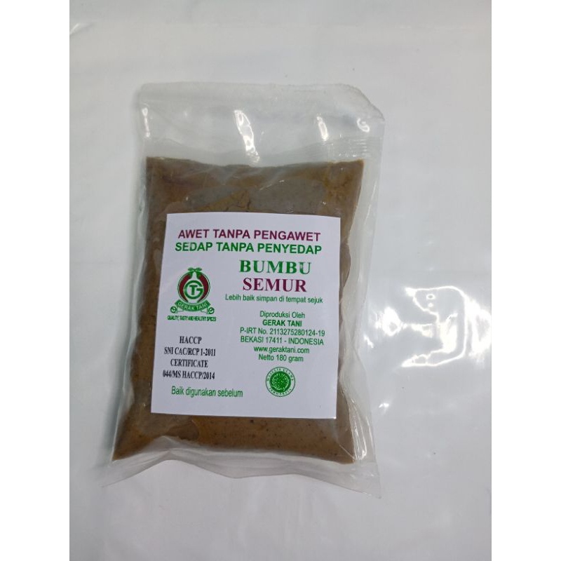 

Bumbu Semur Gerak Tani 180 gr