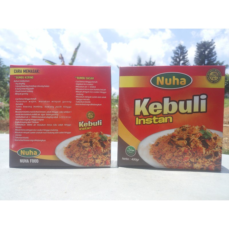 

Nuha Nasi Kebuli Instan beras basmati 350gr Tinggal cemplung rice cooker