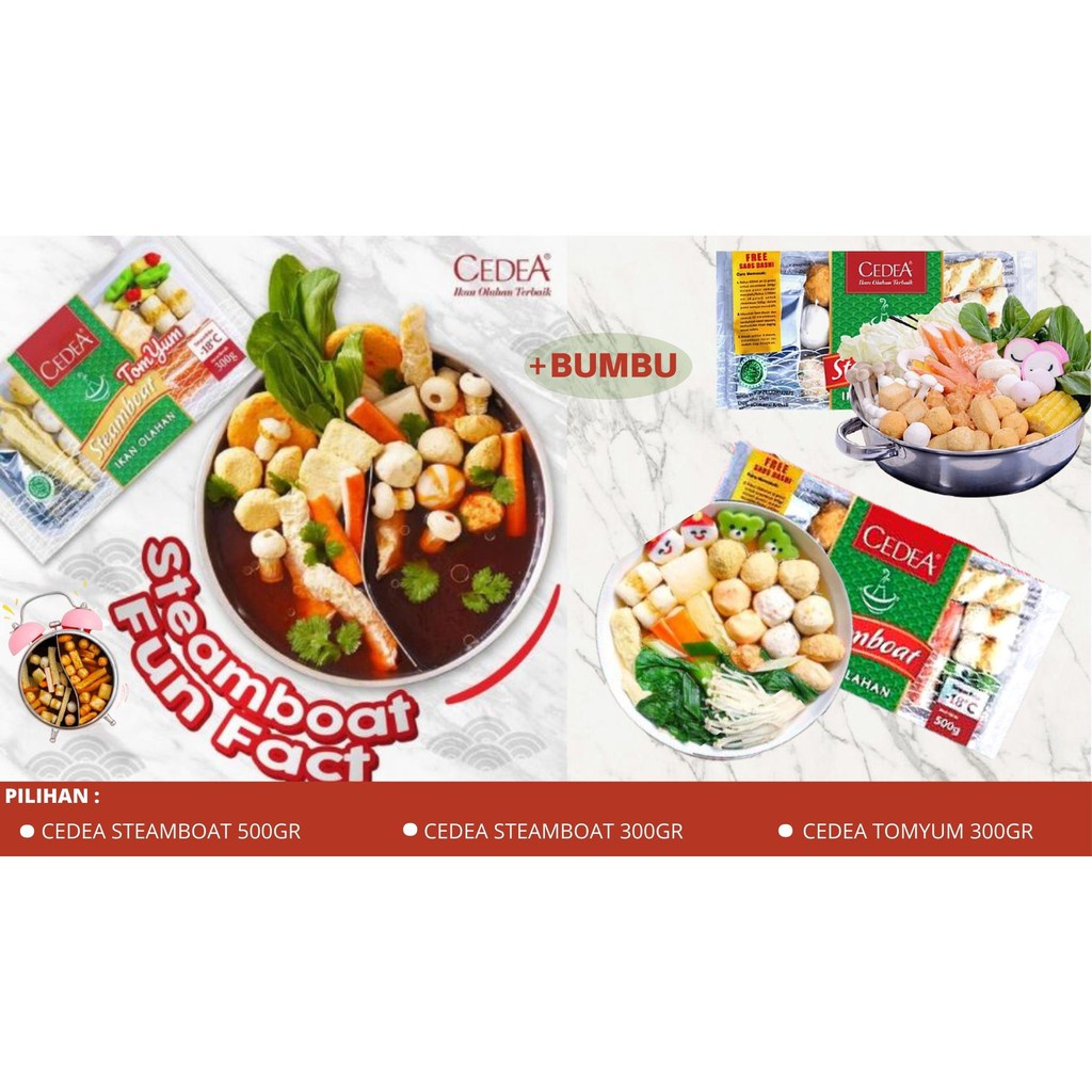 

CEDEA STEAMBOAT (SUKI MIX) 300GR/500GR FREE CENTONG NASI
