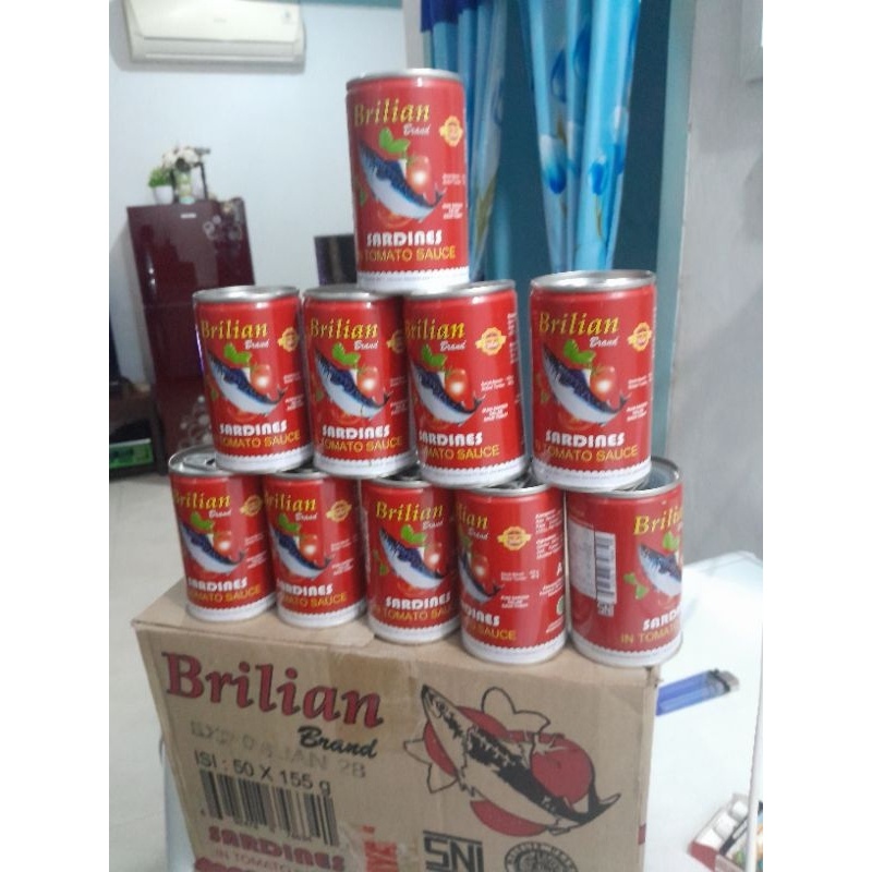 

sarden brilian 155 gr paket 10 kaleng exp 2028