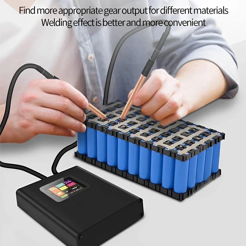 1 set of portable spot welder Color LCD Mini spot welder set 500 mah rechargeable battery spot welde