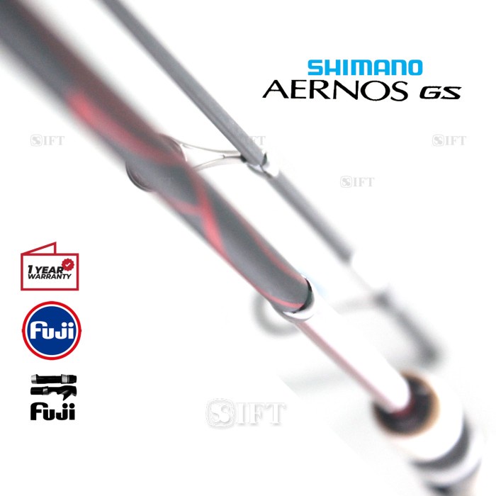 Joran SHIMANO AERNOS GS [2022] Full Fuji + Seat Galatama Harian