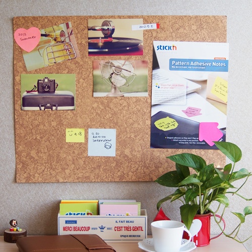 

Stick'n Self-Stick Board 23024 - 46x58cm Grey Schedule board