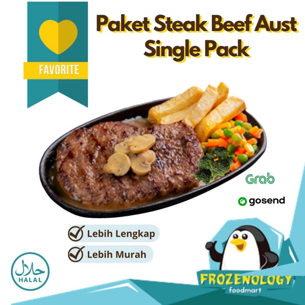 

Paket Steak Single Pack Paket Steak Beef AUST Grade A