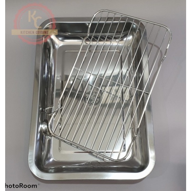 Nampan Set Cooling Rack Stainless 32 x 22 / Peniris / Nampan Oven