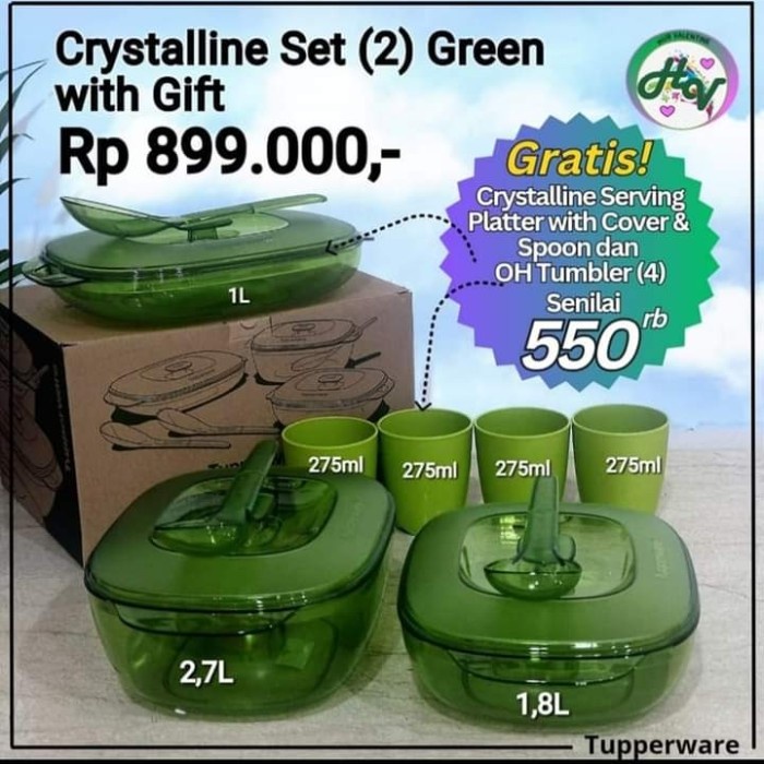HOT SALE royale crystalline set Tupperware
