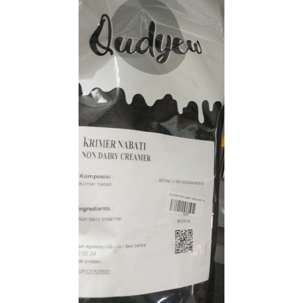

Qudyew Krimer Nabati Non Dairy Creamer Milk tea Bubuk Premium Halal BPOM 1kg