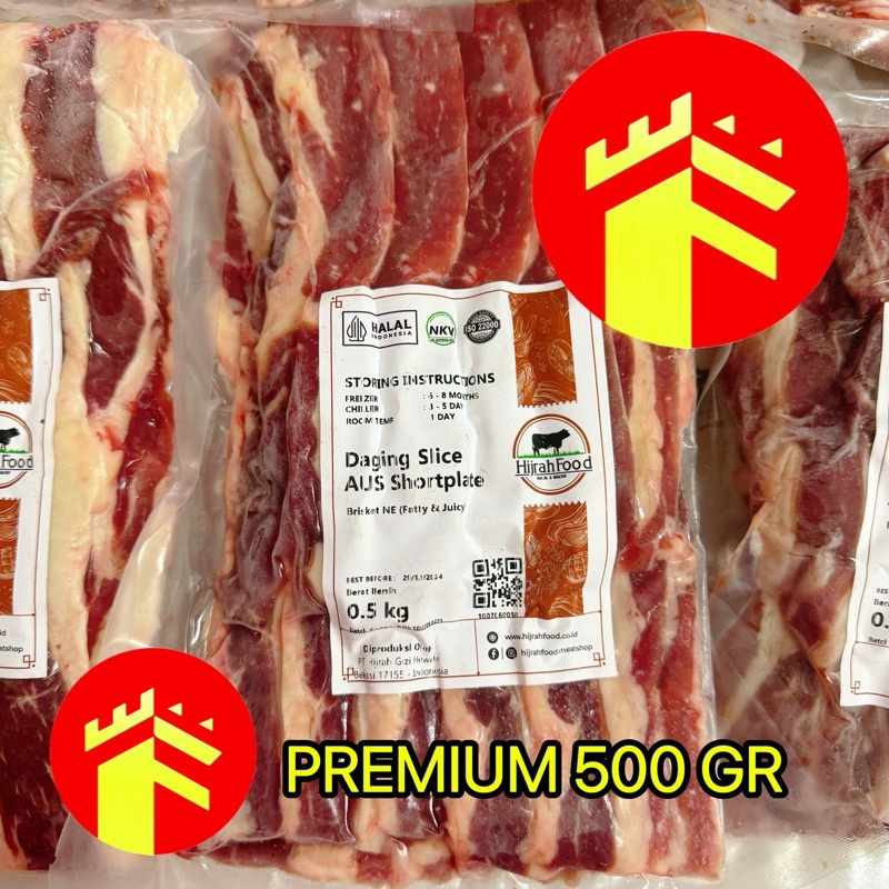 BEEF SLICE 500 GR DAGING SAPI SLICE IRIS HALAL TERIYAKI YAKINIKU SUKIYAKI DAGING KOREAN BBQ