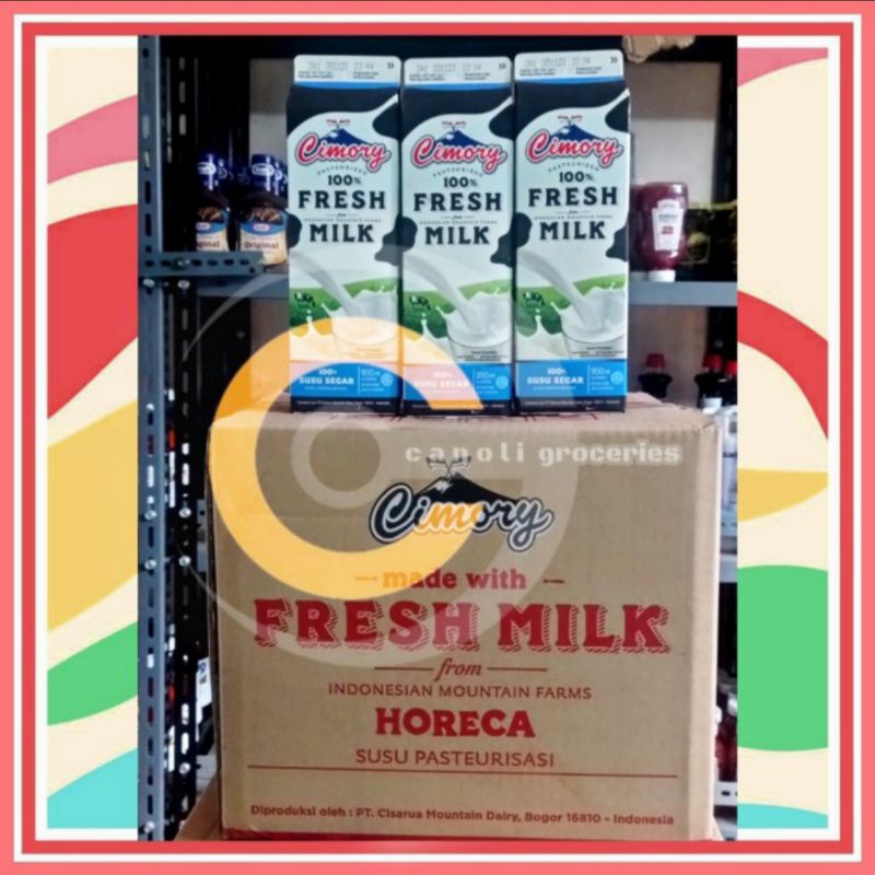 cimory fresh milk 950 ml dus isi 12