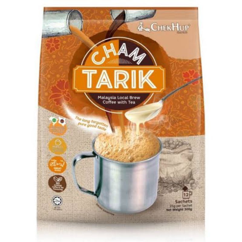 

Chekhup 3in1 Ipoh Whiye Coffee Teh Tarik Creamy Less Sweet Kopi Cham Tarik Pack