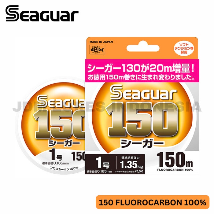 SEAGUAR 150 FLUOROCARBON LEADER LINE 150M