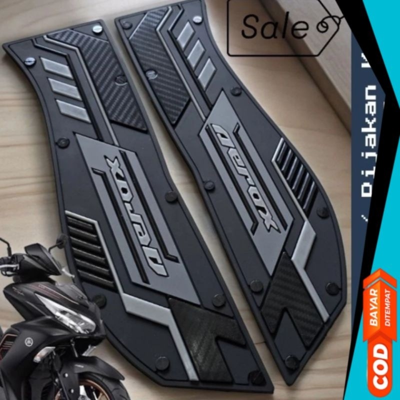 Karpet new Aerox 155 pijakan kaki new aerox Karet Premium Alas kaki Aerox 155 connected