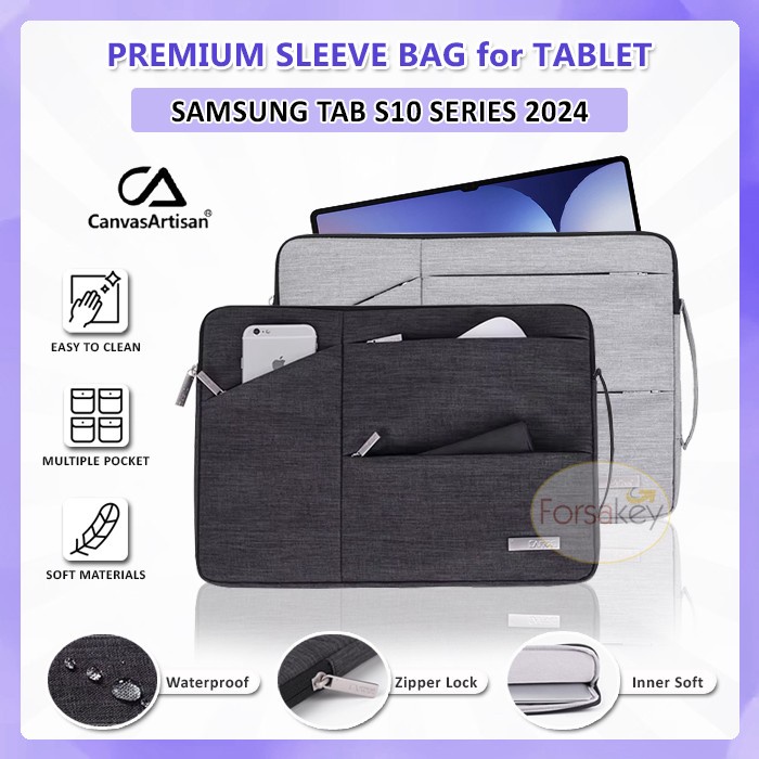 Samsung Galaxy Tab S10 S10+ Plus Ultra 12.4 14.6 Inch Wifi 5g Tablet 2024 ORIGINAL Sleeve Bag Tas