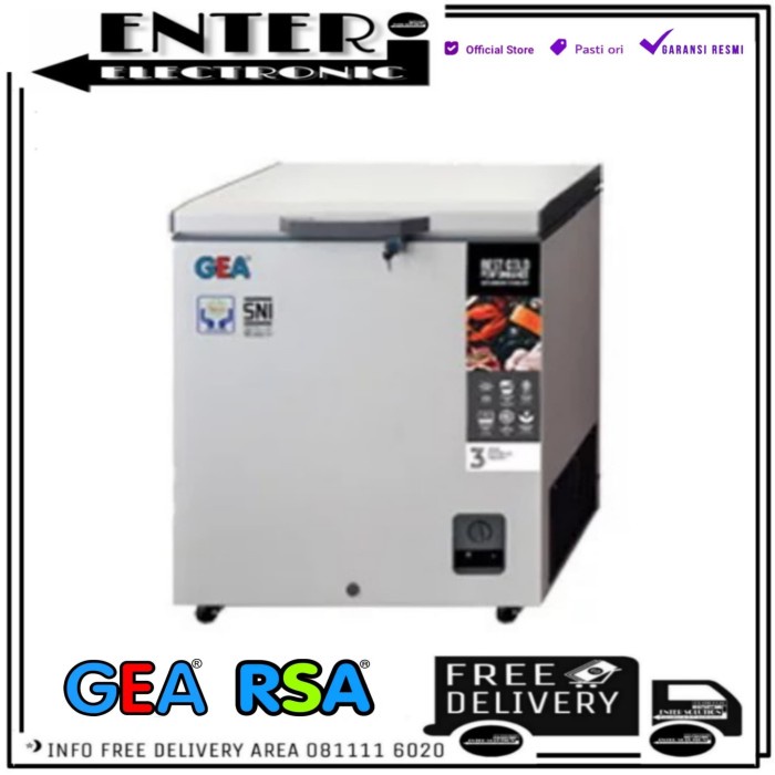 GEA AB226 - CHEST FREEZER GEA 220 LITER FREEZER BOX PEMBEKU AB 226 R