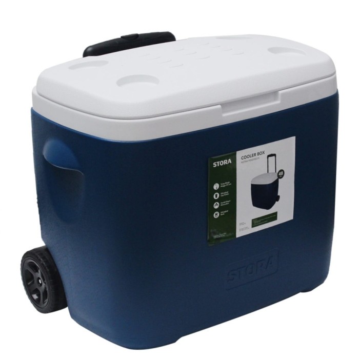 TERLARIS! COOLER BOX STORA 48 LITER DENGAN RODA BOX PENDINGIN