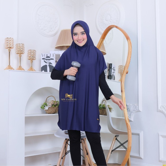 Yuksist- Kerudung Sport Rompi Olahraga Size XXXL Hijab Senam Renang ROMPI JUMBO
