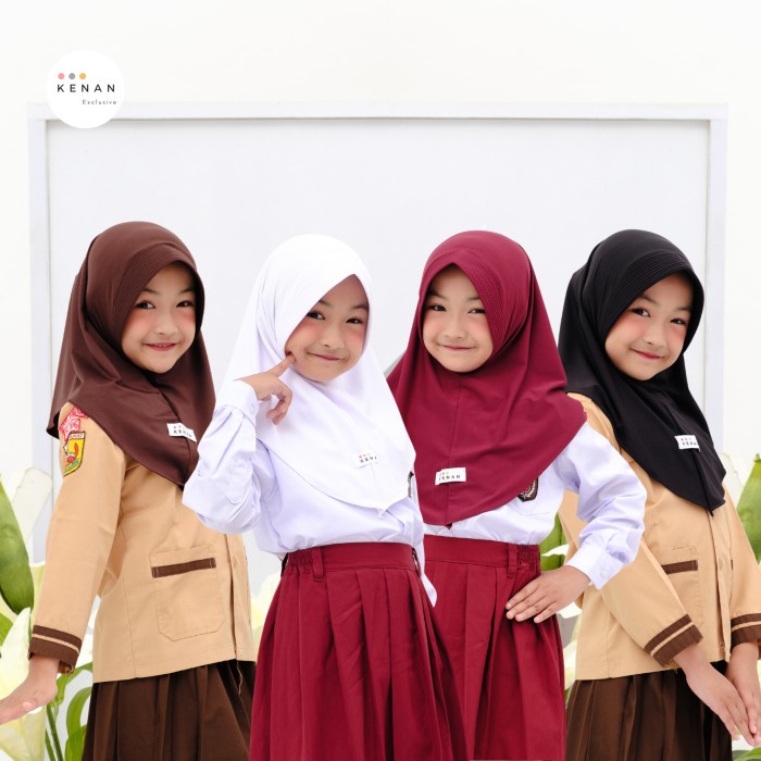 Yuksist- KENAN - Hijab Anak Miicky Bergo Instan matt jersey