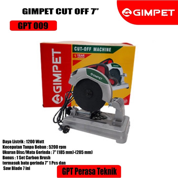 Mesin Potong Besi GIMPET-009 7 Cut Off Machine Mesin GIMPET 7 Inch