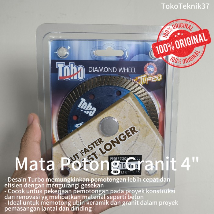 Toho Mata Gerinda Potong Granit Turbo 4" Inch Original