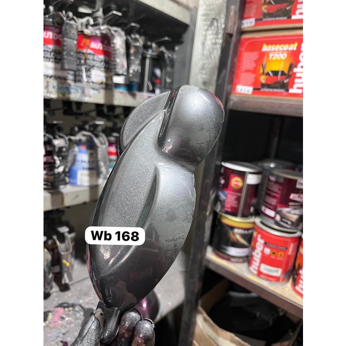 cat dark grey metalik jenis pu/cat abu abu metalik pu