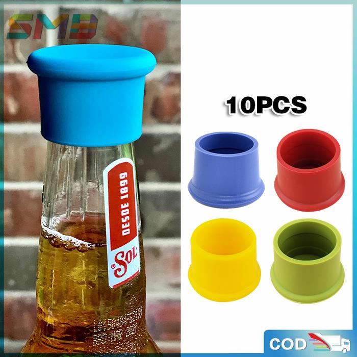 BISA E-FAKTUR Tutup Botol Karet Reusable 10pcs-Wine Kecap Saus Botol Sealer-Tutupan Botol Silikon
