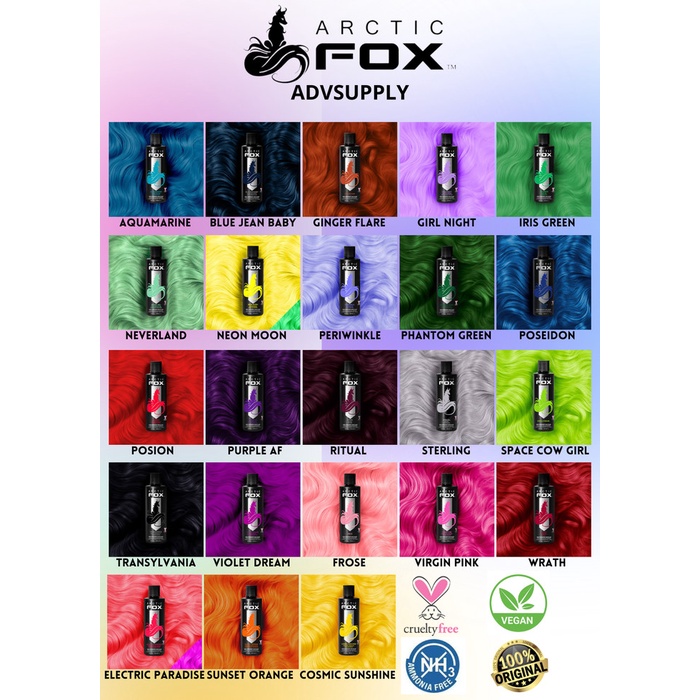 Cat Pewarna Rambut Arctic Fox