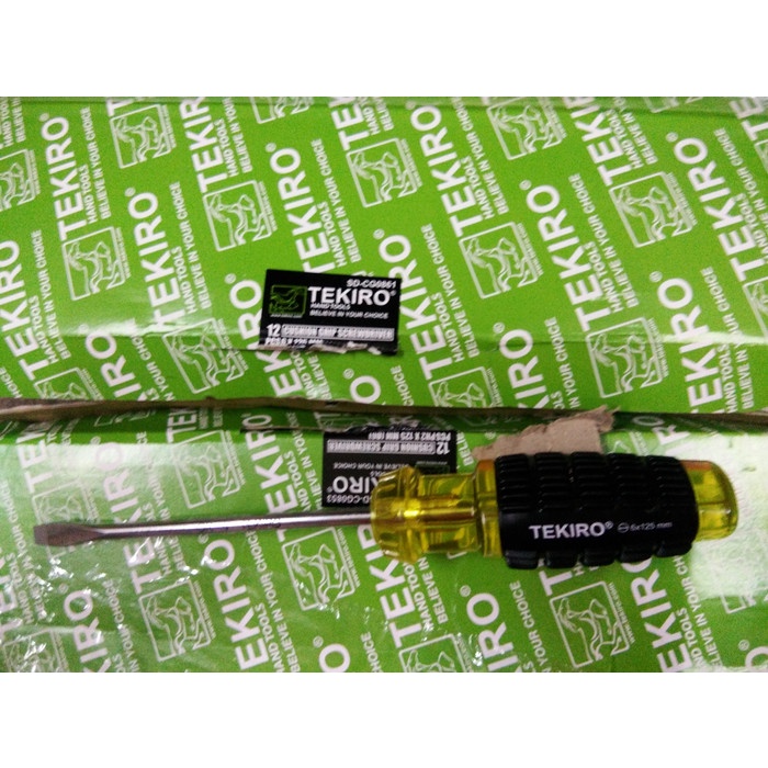 OBENG BAGUS KARET TEKIRO ( - ) 5" INCH MAGNET --